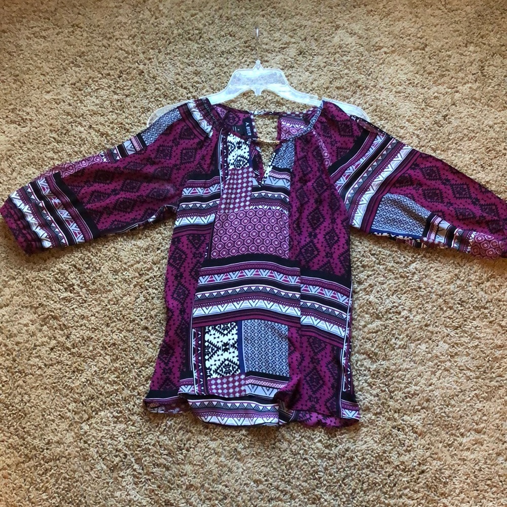 A. Byer open shoulder top!